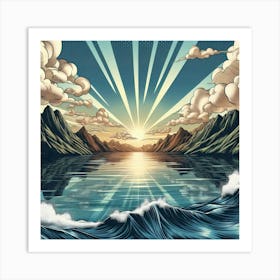 Enchanted Horizon 27 Art Print