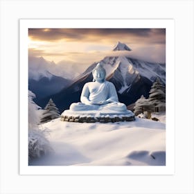 Chanting Budhha Art Print