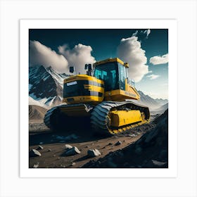 Buldozer Mountain (4) Art Print