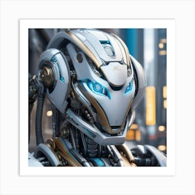 Futuristic Robot 27 Art Print