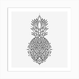 Pineapple Mandala 02 Art Print