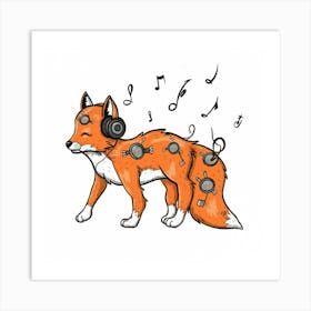 Music Fox Art Print