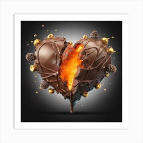 Heart Of Chocolate Art Print