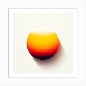 Abstract Sunset Art Print