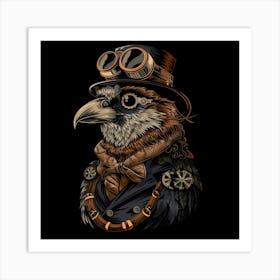 Steampunk Bird 11 Art Print