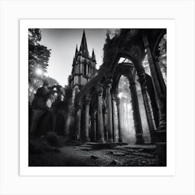 Abandoned Church In The Woods Art Print