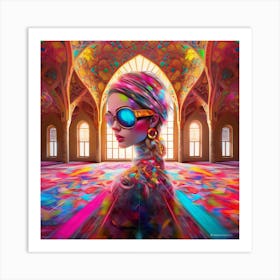 Iranian Girl Art Print