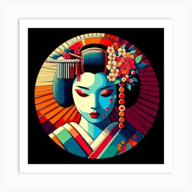 Japan Geisha Visual 137 Art Print