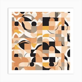 Abstract Geometric Pattern 1 Art Print