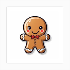 Gingerbread Man Art Print