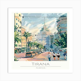 Tirana, Albania Art Print