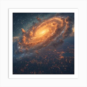 Galaxy In Space Art Print