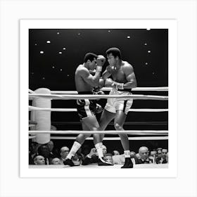 Muhammed Ali Vs Muhammed Ali Art Print