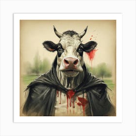 Satanic Cow Art Print