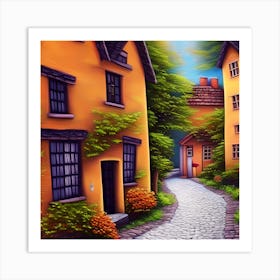 Quaint Town Art Print