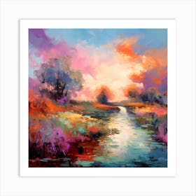 Monet's Tapestry: Abstract Vignettes Art Print