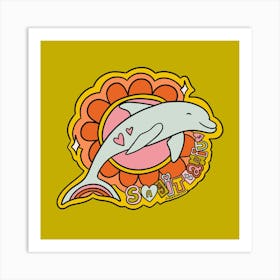 Sagittarius Dolphin Art Print