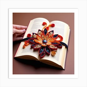 Decorated book Art Print