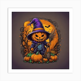 Halloween Pumpkin 4 Art Print