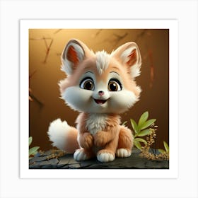 Cute Fox 118 Art Print