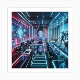 Futuristic Room Art Print