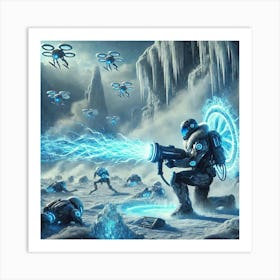 A Futuristic Sci Fi Depiction Of Thermal Disruptio Art Print