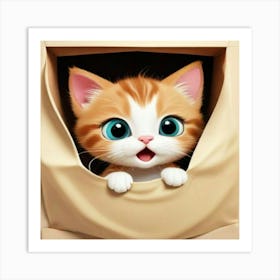 Cat In A Box Poster