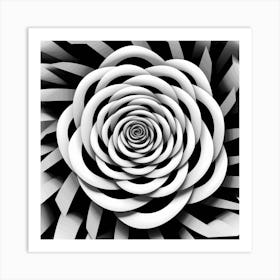 Spiral Flower 1 Art Print