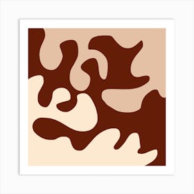 Wavy Abstract Puzzle Art Print