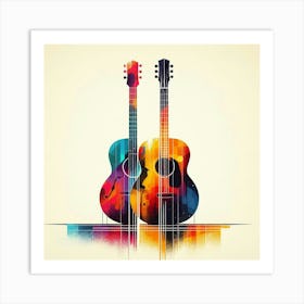 Acoustic Guitars Art Print