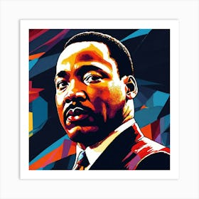 Portrait Martin Luther King Art Print