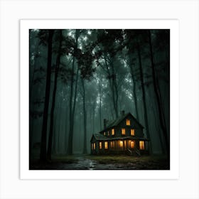 A Creepy House Art Print