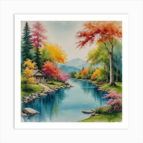 Autumn In The Woods Art Print