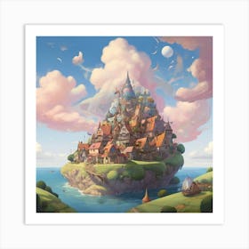 Castle On An Island Art Print