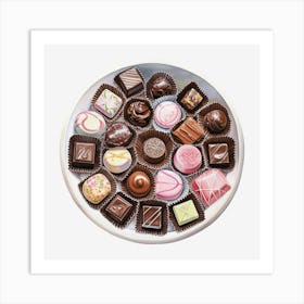 Chocolates On A Plate 17 Art Print