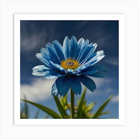 Blue Flower Art Print