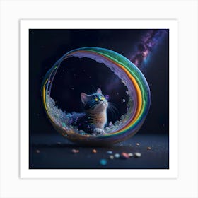 Cat Galaxy (55) Art Print