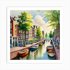 Amsterdam Canal 1 Art Print