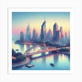 Cityscape 2 Art Print