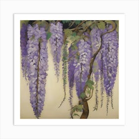 Wisteria tree Art Print