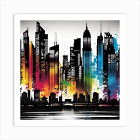 Cityscape 13 Art Print