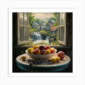 Bowl Of Fruit Art Print