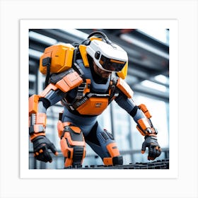 Futuristic Robot 127 Art Print