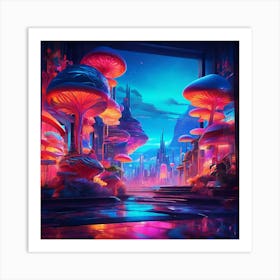 Futuristic City 5 Art Print