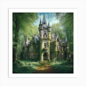 Abandoned Castle In The Woods Art Print