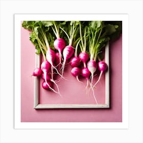 Radishes In A Frame 3 Art Print