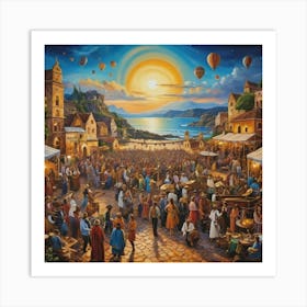 Night At The Fair Art Print