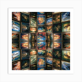 Collection Of Paintings Art Print