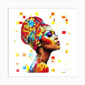 Belle Nubian - Afro-American Belle Art Print