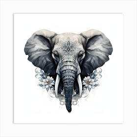 Elephant Series Artjuice By Csaba Fikker 024 1 Art Print